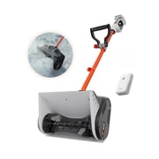 Litheli Cordless Snow Shovel, 20V 12" Battery Powered Snow Thrower, Battery Snow Blower with Auxiliary Handle, with 2.0Ah Li-ion Battery