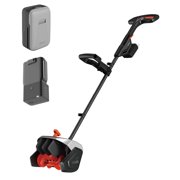 Litheli Cordless Snow Shovel, 20V 13.5" Battery Powered Snow Blower, Battery Snow Thrower with Auxiliary Handle, with 5.0Ah Li-Ion Battery and Charger