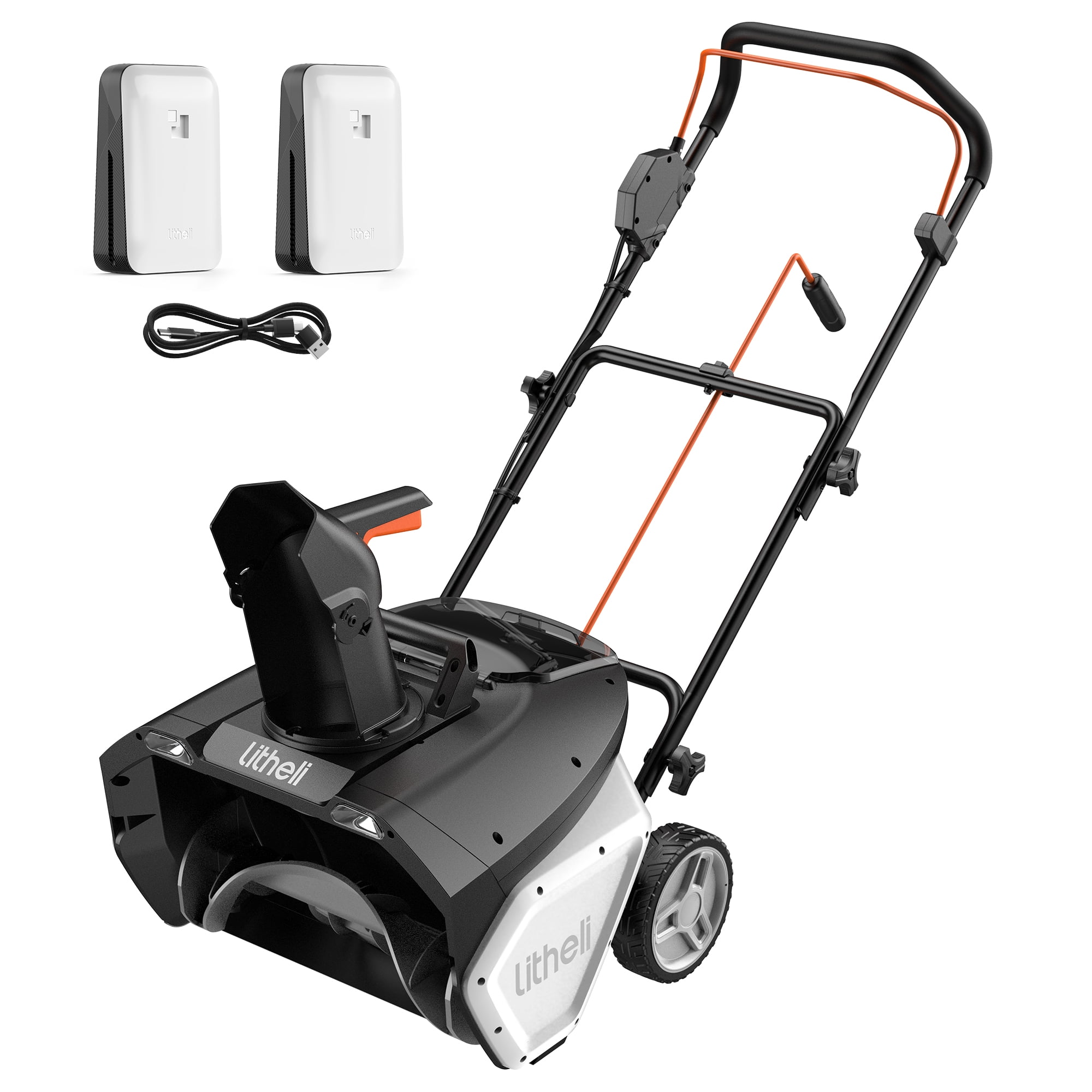 Litheli U20 Cordless Snow Blower, 20 Inch Snow Thrower with Brushless