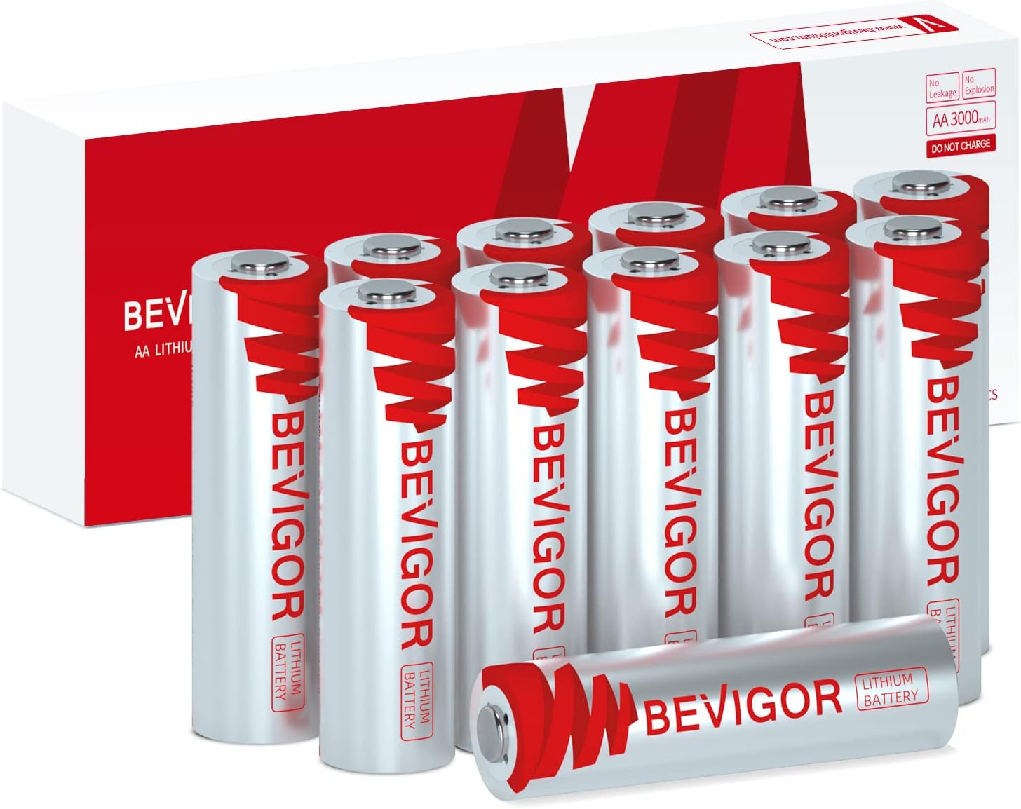 Lithium Batteries AA 12Pack, 3000mAh 1.5V Double A Lithium Battery, Longer Lasting AA Batterie for Blink Smart Lock Deadbolt, Security Aralm System High-Tech DevicesNon-Rechargeable
