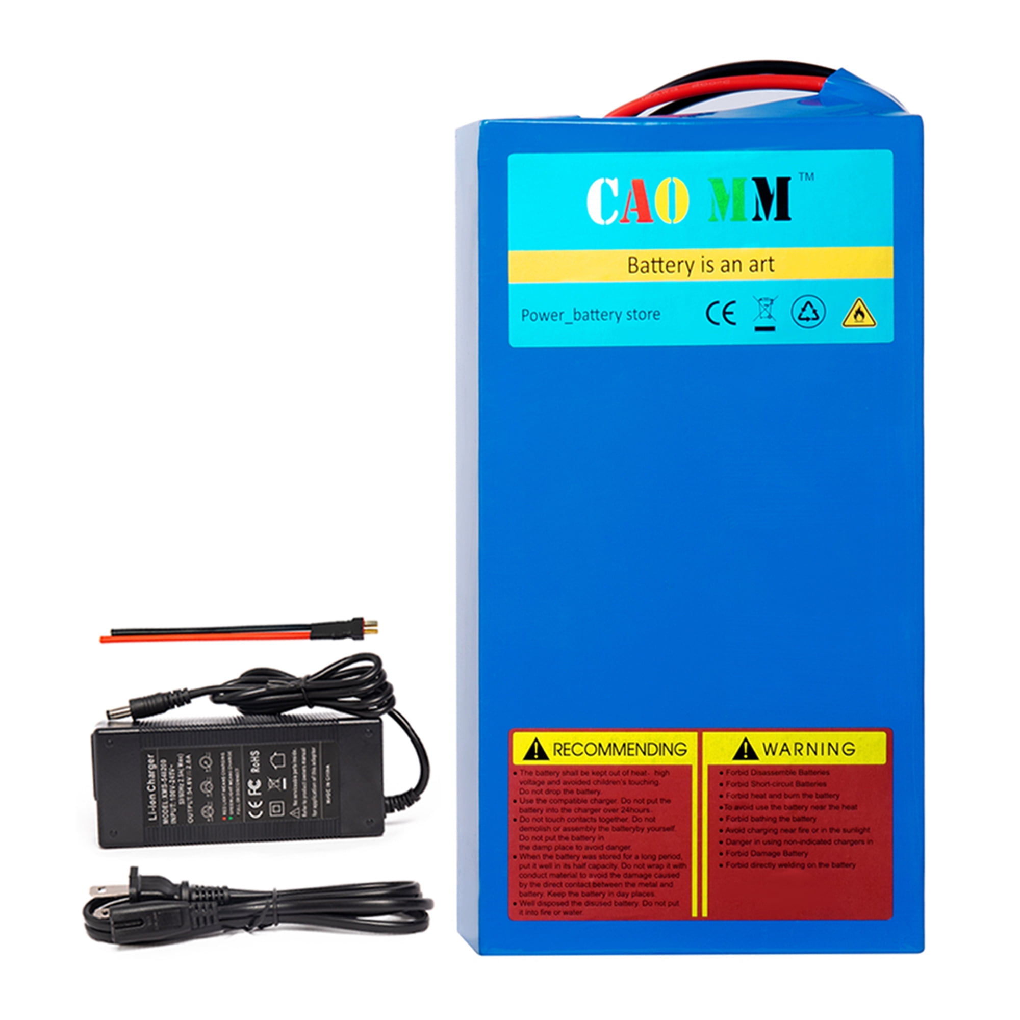 48V 20Ah Lithium Ebike Battery with Charger for 1200W Electric Bike Motor Walmart