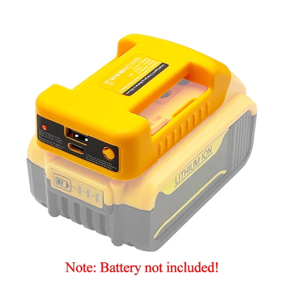 Lithium Battery Belt Buckle Bracket Holder Adapter USB Type-C Charger for De*walt 18V 20V Li-ion Battery DCB200 DCB205 Power Bank