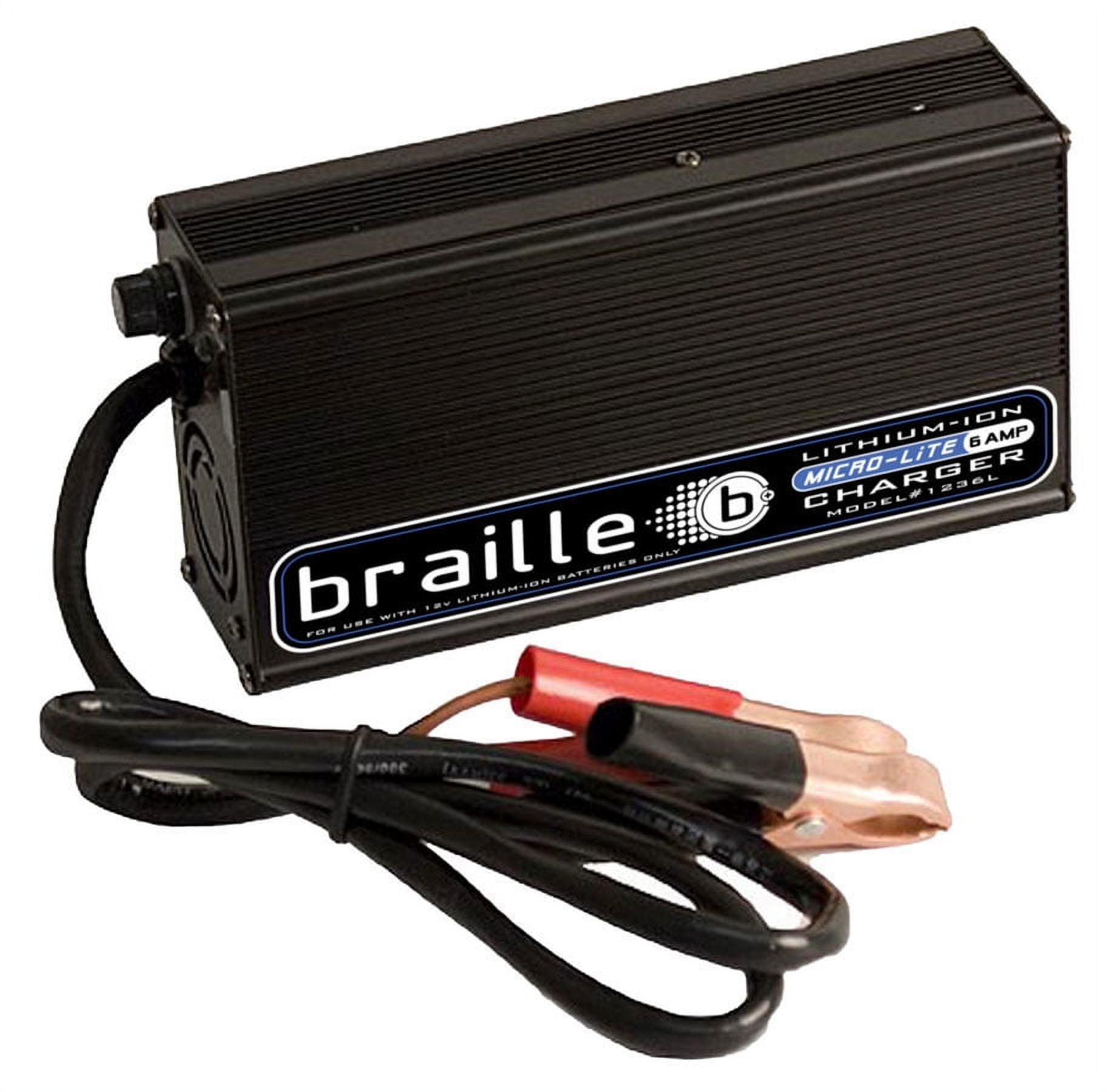 Braille Lithium Battery Charger 6amp Micro-Lite 1236L Braille Lithium Battery Charger 6amp Micro-Lite 1236L