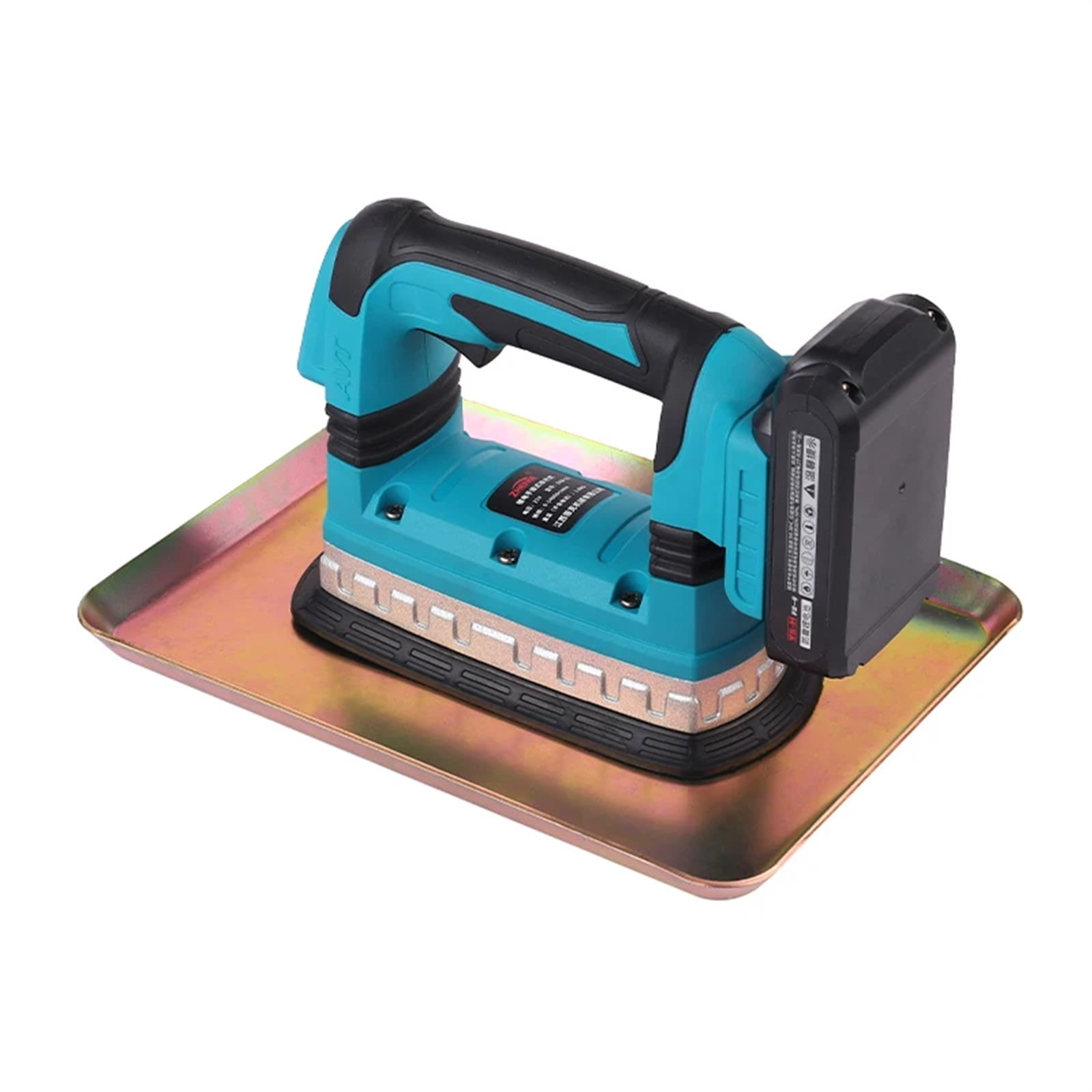 Handheld Concrete Trowel Machine 110V, 3000 RPM, Cast Iron Body - Portable Cement Vibrator For Floor Polishing