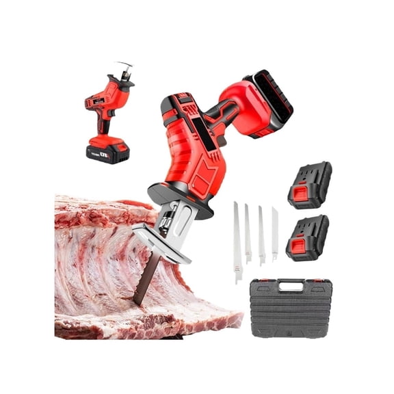 Lithium Battery Reciprocating Saw Portable Cordless Electric Chain for Wood/Metal/PVC Cutting