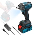 thumbnail image 1 of Lithium Household 21V Electric Wrench Brushless Motor High Torque Power Tool Practical Installation Device With Forward And Reverse Rotation Ways Switching And LED Illumination, 1 of 7