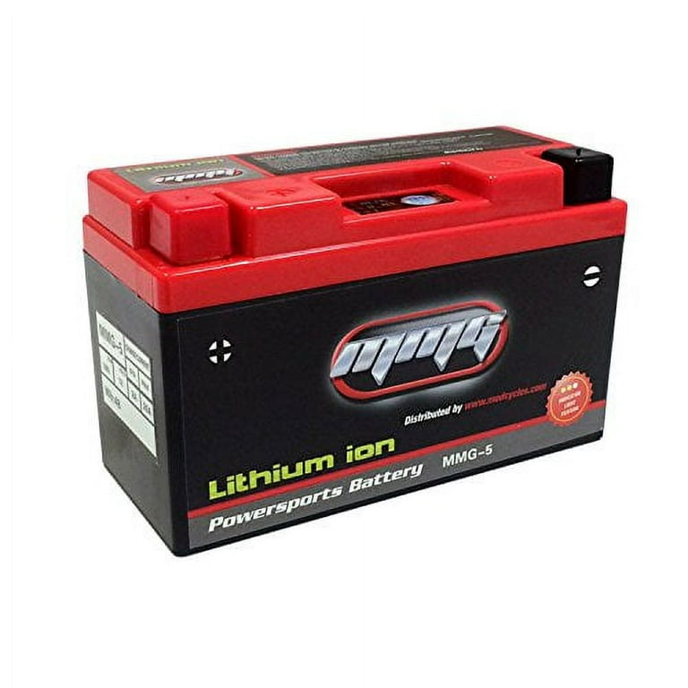 MMG Powersport Sealed Lithium Ion Battery 12V 120CCA Replacement for  YTX4L-BS YTX5L-BS YTZ5S for Motorcycles Scooters ATV UTV
