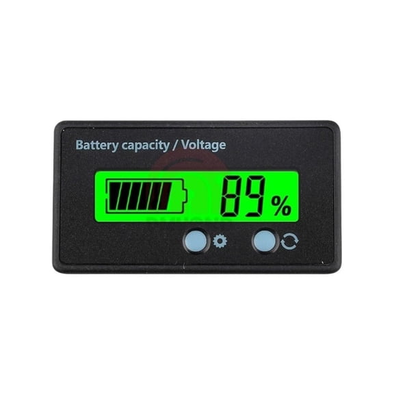 Lithium Lead Acid Battery Capacity Indicator Power Display Meter LED Digital Voltmeter Voltage Tester Meter (Color : 6-73V Green)