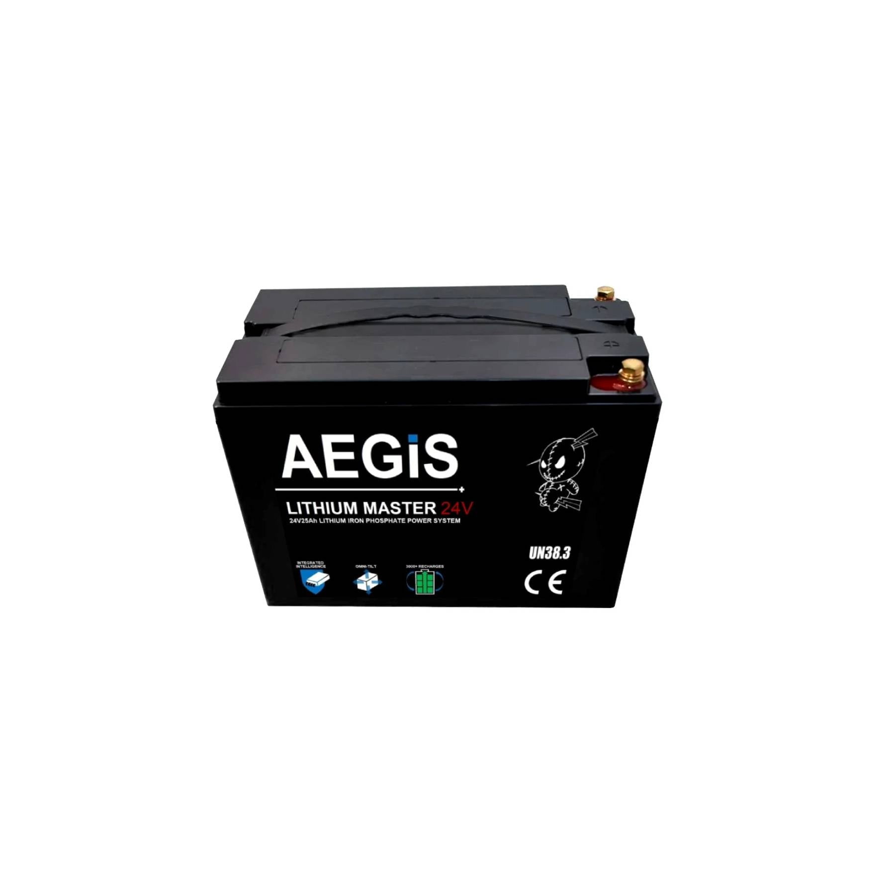 Aegis Battery 24v 25ah LiFePO4 Deep Cycle Battery
