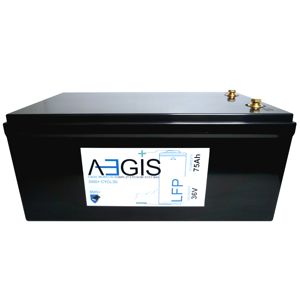 Aegis Battery 36v 75ah LiFEPO4 Deep Cycle Battery
