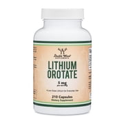 Lithium Orotate - 210 x 5 mg capsules - Supports Healthy Mood