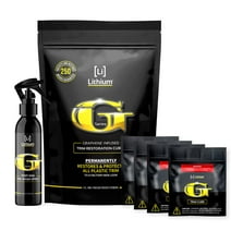 Lithium Plastic Trim Restoration Kit- Ceramic Graphene Infused - Restores Even The Most Damaged Plastic Trim to Factory New Look- Lasts for 250 Washes Guaranteed