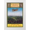 thumbnail image 1 of Litho, Wlker 13x18 White Modern Wood Framed Museum Art Print Titled - Dayton, Ohio Welcomes the Wright Brothers, 1 of 4