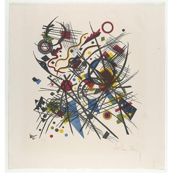 Lithographie Fur Die Vierte Bauhausmappe Poster Print by Vasily Kandinsky - French - Born Russia Moscow 1866 1944 Neuilly-Sur-Seine - 18 x 24