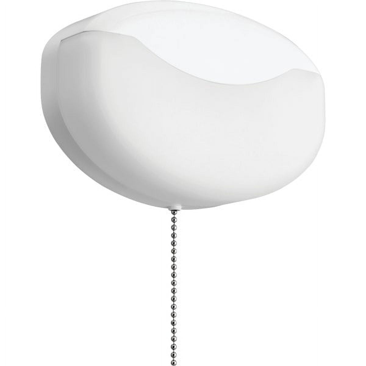 Sleek Matte White 7" LED Flush Mount Closet Light with Pull Chain