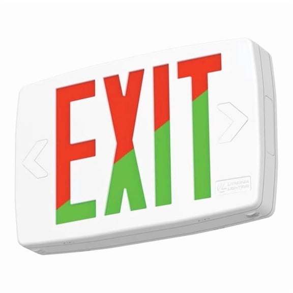 Lithonia Lighting 3022061 LQM Switch Hardwired LED White Exit Sign
