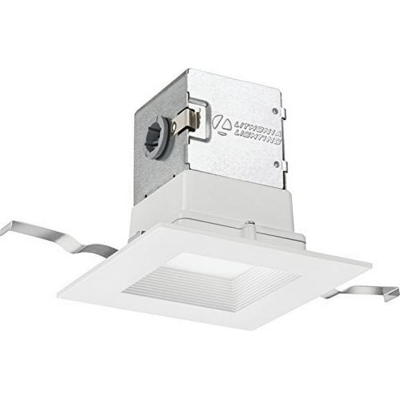 Lithonia Lighting 4Jbk Sq 90Cri M6 Oneup 4" Square Canless Led Recessed Light Kit - White
