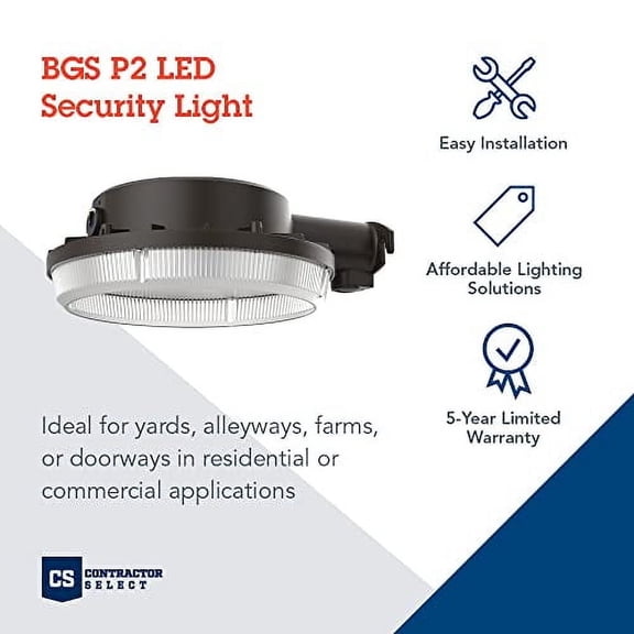 Lithonia Lighting BGS P2 SWW2 MVOLT PE DDB M2 Outdoor LED SWW Photocell Security Light, Dark Bronze, Switchable