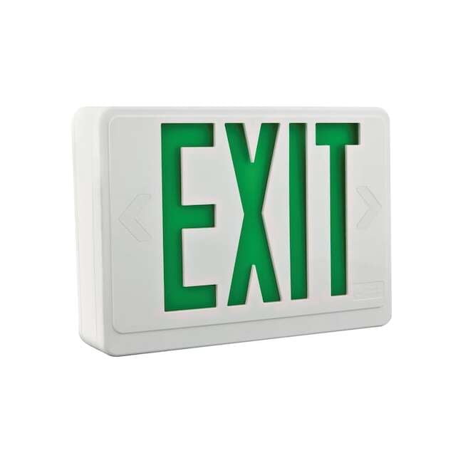 Led Exit Fixture Lithonia Lighting Combo Exit Fixture,Black/Green LHQM LED B G M6 ...