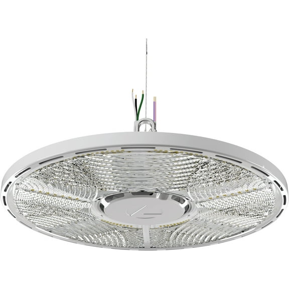 Lithonia Lighting CPRB ALO14 UVOLT SWW9 80CRI DWH LED Round High Bay with Switchable Color Temperature and Adjustable Light Output Switch, Multi-Volt 120-347V, 15-Inch, White