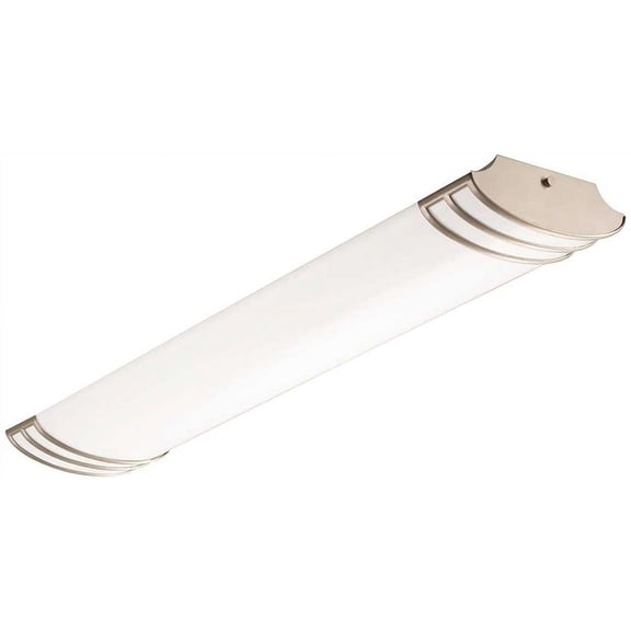 Open Box Lithonia Lighting FMLFUTL 48 840 BN FMLFUTL 4 ft. 37-Watt Brushed Nickel Integrated LED Linear Flush Mount