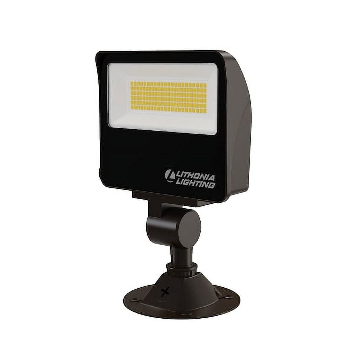 Lithonia Bronze Aluminum LED Floodlight with Adjustable Mount