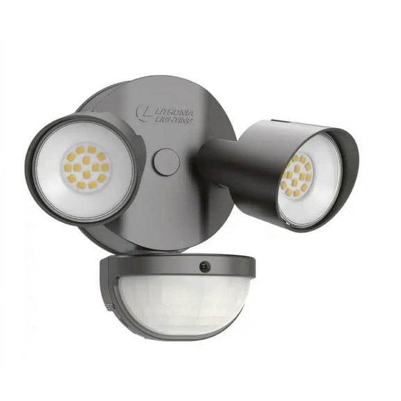 Lithonia Lighting HGX Dark Bronze Motion Activated Outdoor LED Flood Light