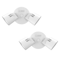 Lithonia Lighting Hgx Led 2Rh 40K 120 Cp2 M2 Pack Of (2) Home Guard Hgx Double Light