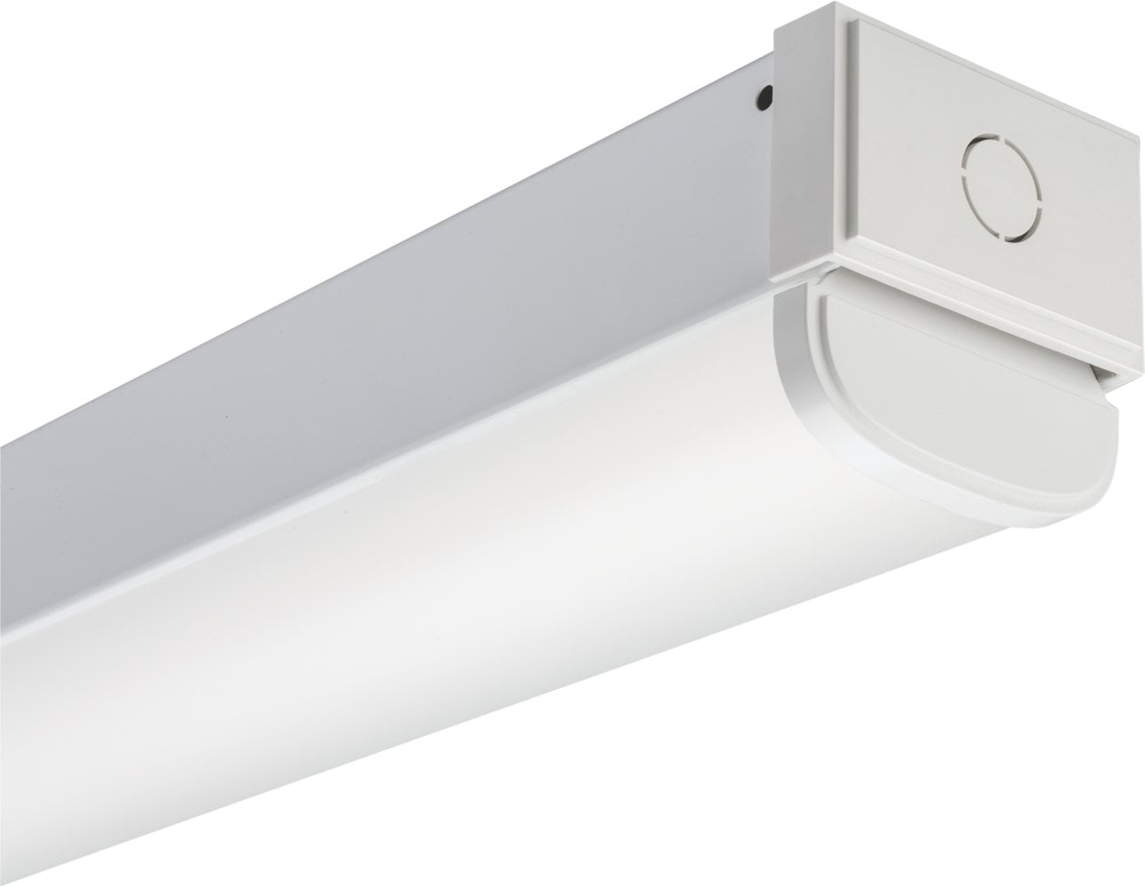 Lithonia Lighting L48 5000LM RDL MVOLT 40K 80CRI WH CLX LED 48 Inch Strip Light, 5000 Lumens, Lens, 4000K, 35W, Round Diffuser CA2