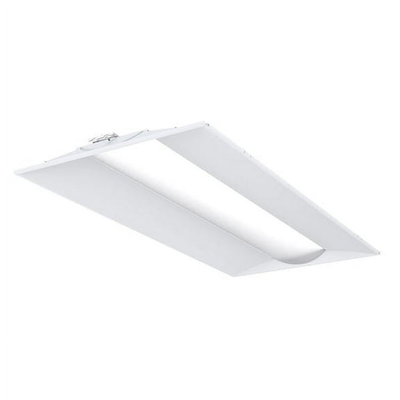 Lithonia Lighting LED Recessed Troffer,2 ft x4 ft Size,55W STAKS 2X4 ALO6 SWW7