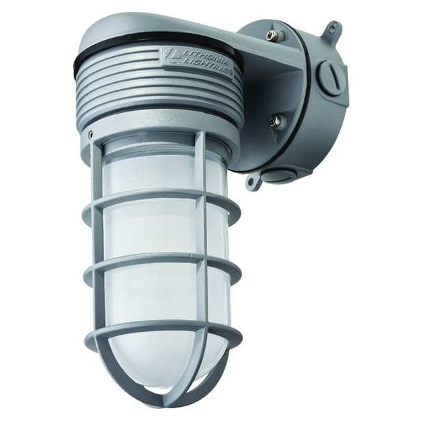 Gray Aluminum LED Outdoor Wall Lantern Sconce