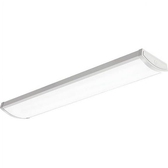 Metalux 4 Ft. 4-Bulb Fluorescent Wraparound Ceiling Light Fixture ...