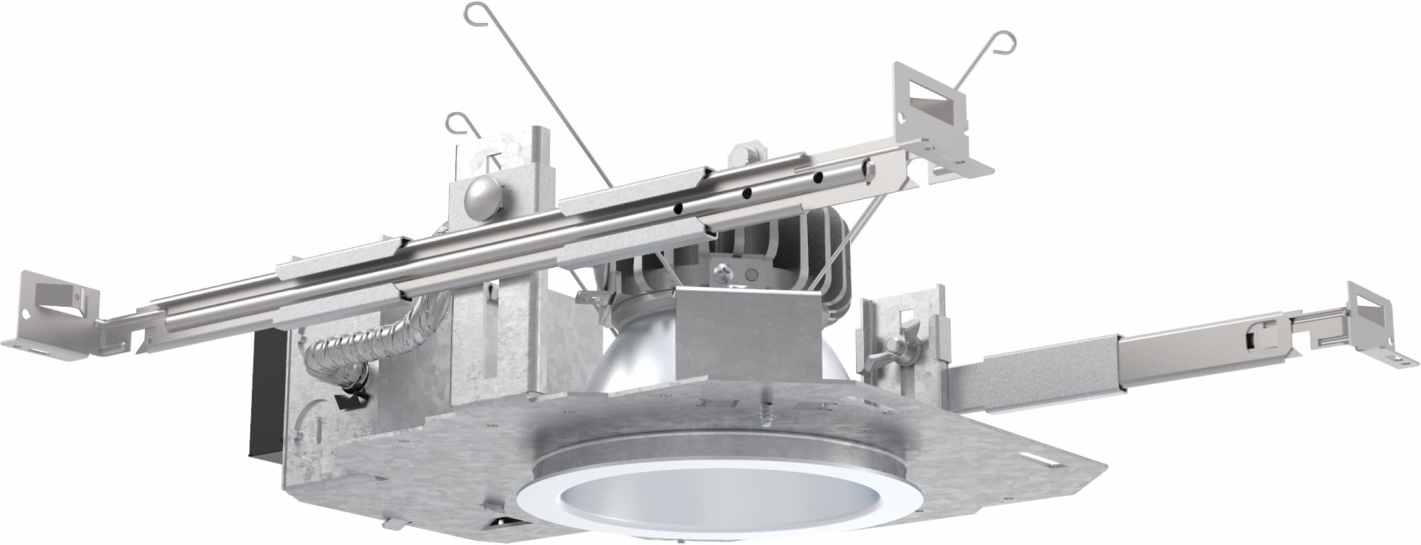 4'' Silver LED Recessed Lighting Kit with Adjustable Lumens