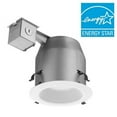 thumbnail image 1 of Lithonia Lighting  LK5LMW 5-inch Glass Matte White Shower Recessed Kit, 1 of 7