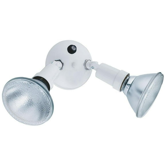 Lithonia Lighting Ofth 300Pr 120 P Dusk-To-Dawn 2-Light Adjustable Par Flood Light - White