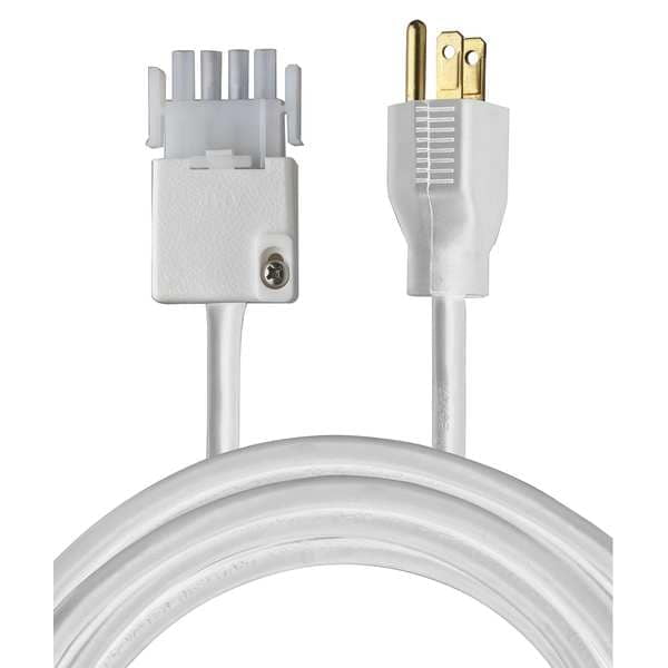 White 72" Power Cord with Plug for IBZ Series