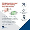 Lithonia Lighting RD M6 ECRG LED Emergency Light/Exit Combo Red/Green