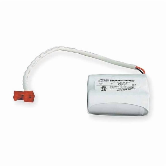 Lithonia Lighting Battery,Nickel Cadmium,2.4V,0.0012A/HR. ELB 2P41P2N