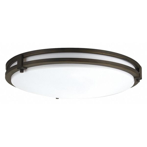 Antique Bronze 16" LED Saturn Flush Mount Ceiling Light