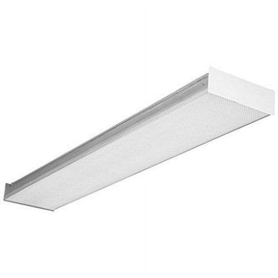 Lithonia Lighting SB 2 32 MVOLT GEB10IS 2-Light 32W T8 Fluorescent Square Basket Wraparound, 4-Feet