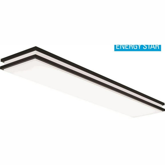 FMFL 30840 SATL BZ-Lithonia Lighting-Saturn - 47.66 Inch 35W LED Linear Flush Mount Bronze Finish