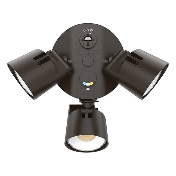 Lithonia Lighting Security Floodlight HGX LED 3RH ALO SWW2 120 PE DDB M2