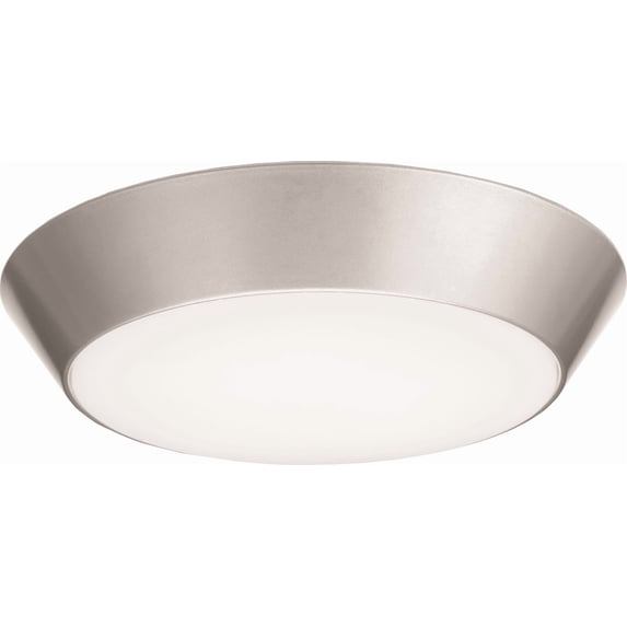 Lithonia Lighting 13 inch Round LED Flush Mount Thin Ceiling Light Mount, Contractor Select, White 3000K Dimmable (FMML 13 830)