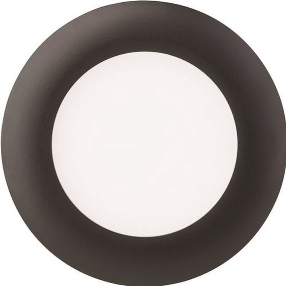 Lithonia Lighting Wafer 3 in. Black Integrated LED Recessed Kit