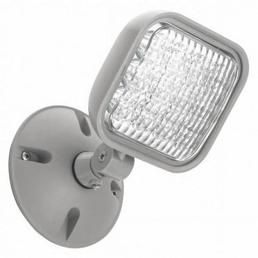 Lithonia Lighting Wet Loc Rmt Hd,3.6 V,LED,Plst,Gray ERE GY SGL WP SQ M12