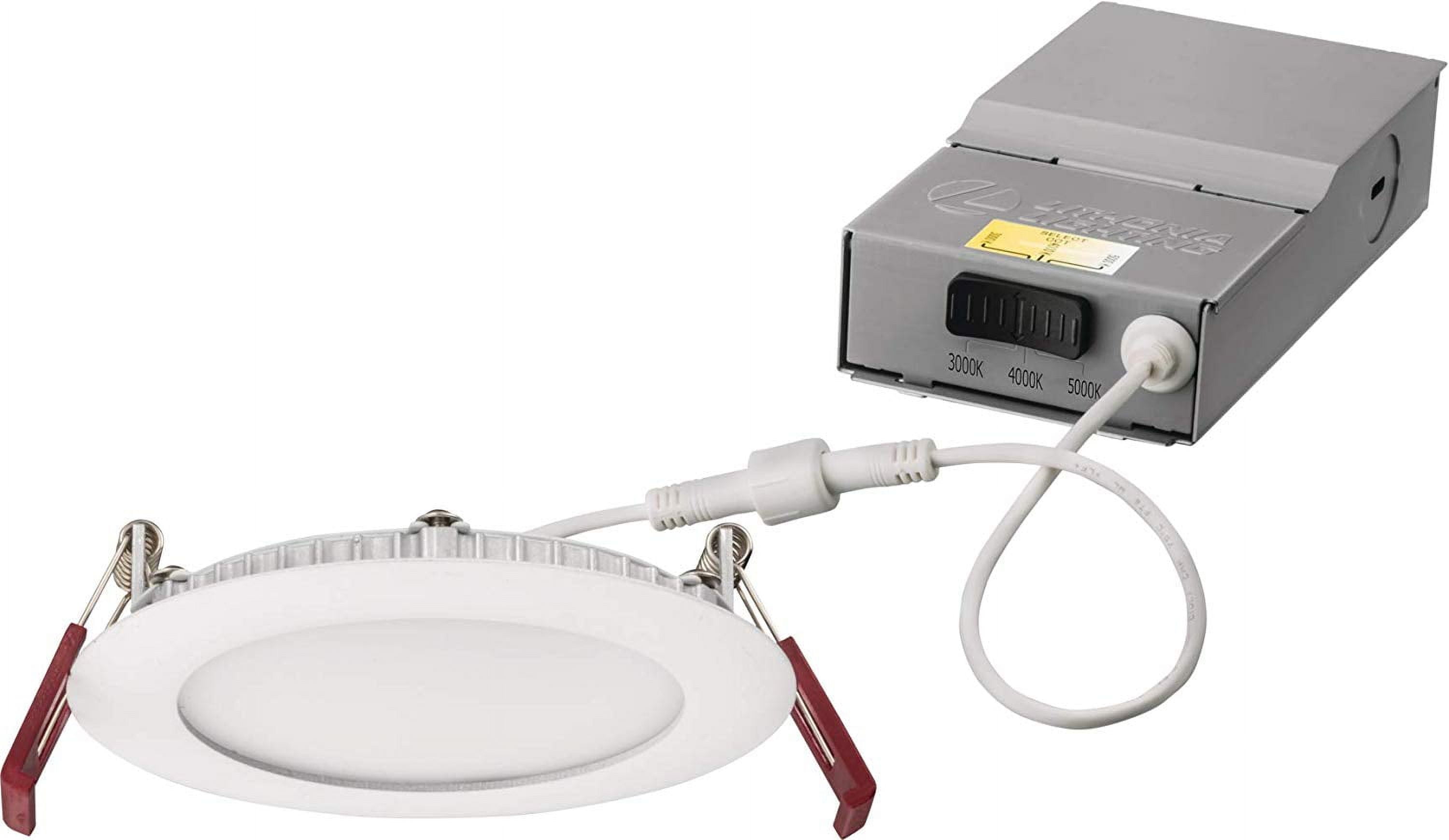 Matte White 4'' Aluminum LED Recessed Lighting Kit