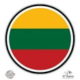 thumbnail image 1 of Lithuania Flag - 5" Vinyl Sticker - For Car Laptop I-Pad - Waterproof Decal, 1 of 1