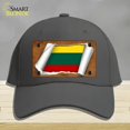 thumbnail image 1 of Lithuania Flag Scroll Novelty License Plate Hat Cotton Charcoal, 1 of 1