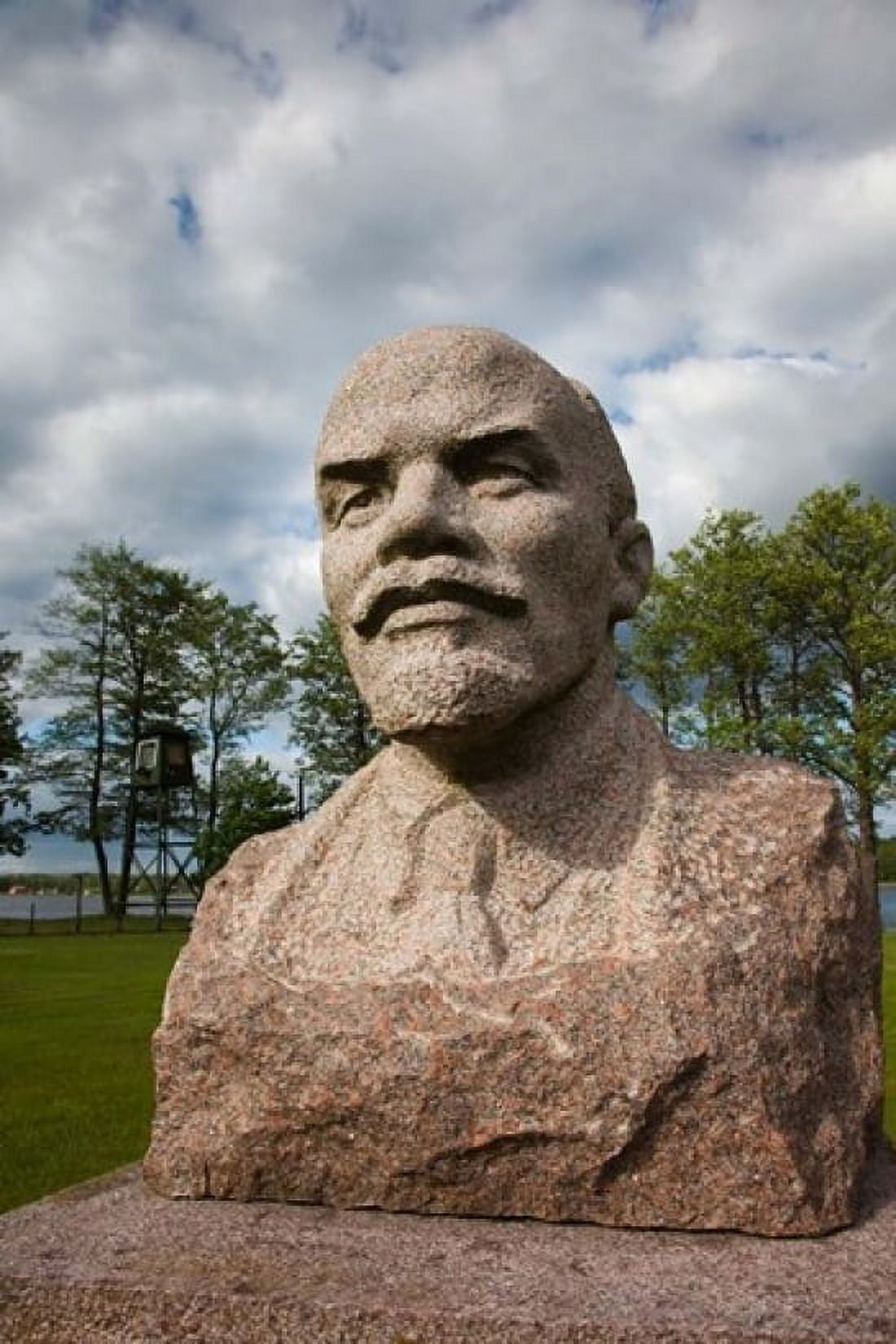 Lithuania Grutas Park Statue of Lenin I Canvas Art - Walter Bibikow DanitaDelimont (11 x 17)
