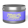 thumbnail image 1 of Lithuania Lithuanian Tin Candle Gifts Funny Home Office Decor, 1 of 6